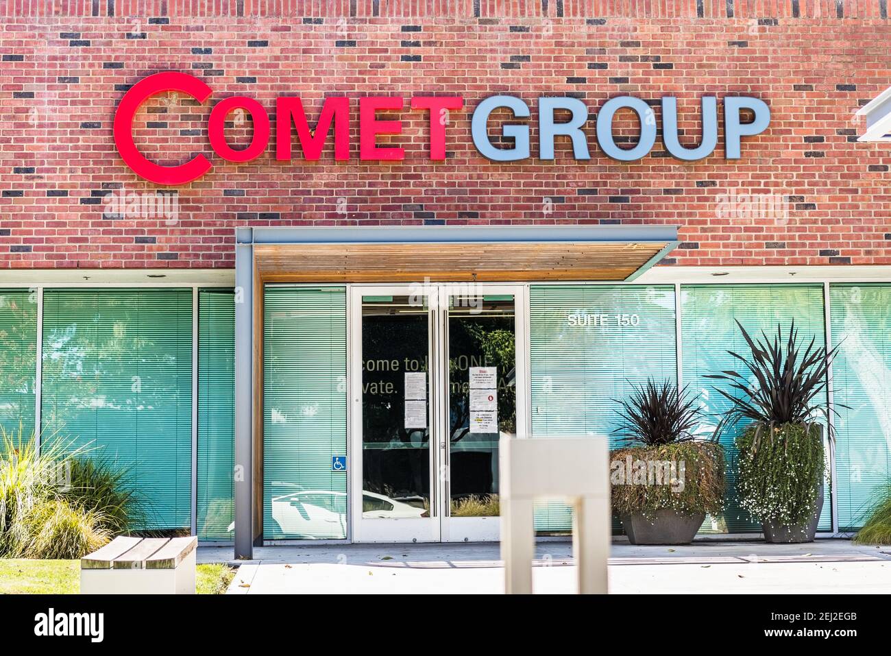18 sept 2020 San Jose / CA / USA - Comet Group Lab un centre d'innovation dans la Silicon Valley; Comet Group fournit des rayons X, radiofréquence (RF) puissance, an Banque D'Images