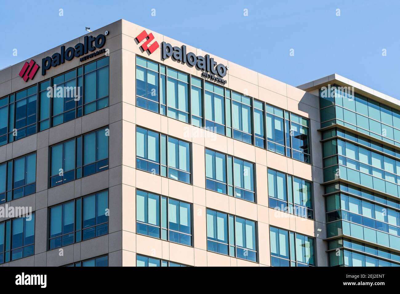 26 sept 2020 Santa Clara / CA / USA - le siège de Palo Alto Networks à Silicon Valley; Palo Alto Networks, Inc. Est une multinationale américaine cyber s. Banque D'Images