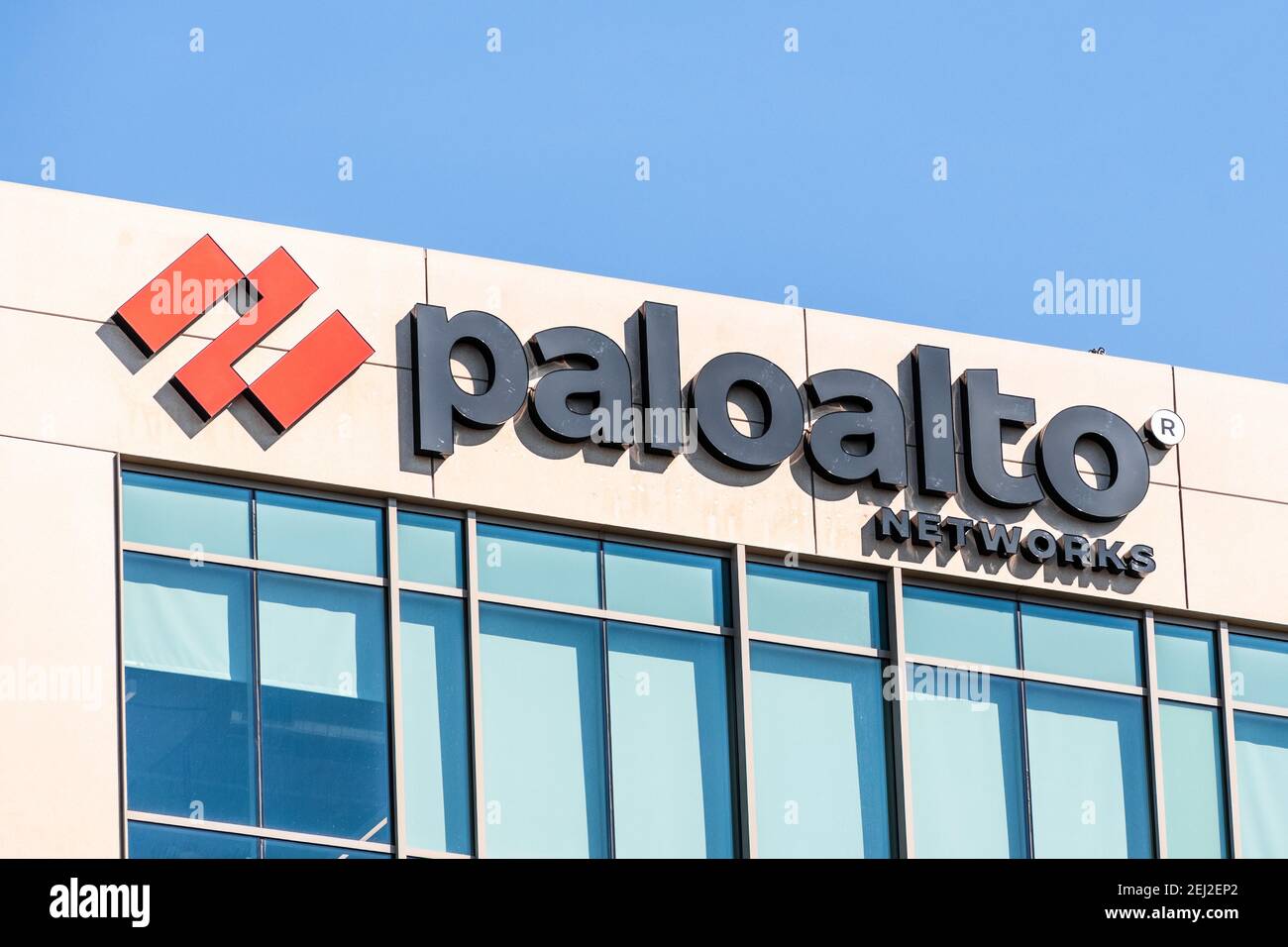 26 sept 2020 Santa Clara / CA / USA - logo de Palo Alto Networks à leur siège social dans la Silicon Valley; Palo Alto Networks, Inc. Est une multina américaine Banque D'Images