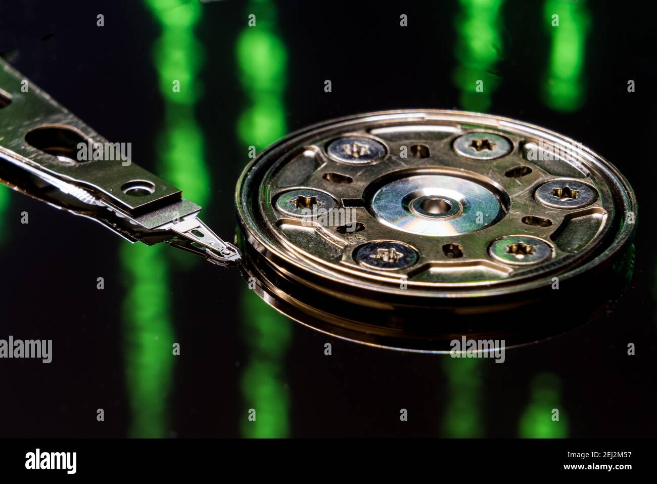 Disque dur mécanique HDD avec patern matriciel Banque D'Images