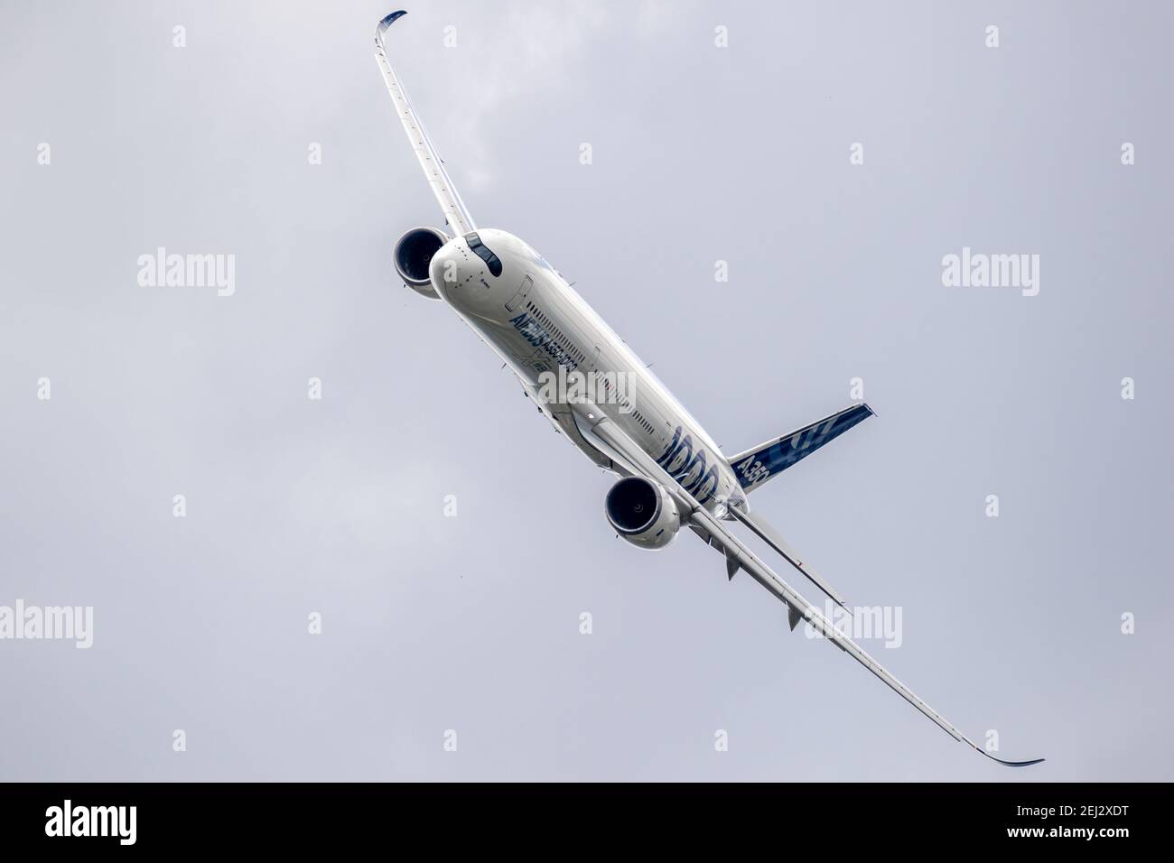 Airbus A350-1000 XWB Airliner se exécutant au salon de l'Air de Paris. France - 20 juin 2019 Banque D'Images
