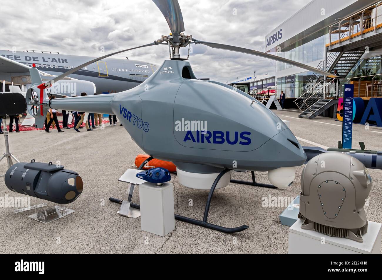 Airbus Military VSR700, drone autonome en exposition au salon de l'Air de Paris 2019. France - 20 juin 2019 Banque D'Images