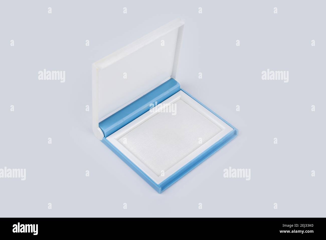 Nouveau tampon sur fond blanc Banque D'Images