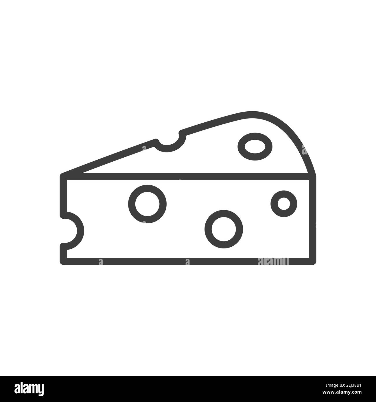 Cheese simple Food Icon dans un style tendance isolé sur fond blanc pour les applications Web et le concept mobile. Illustration vectorielle. EPS10 Illustration de Vecteur