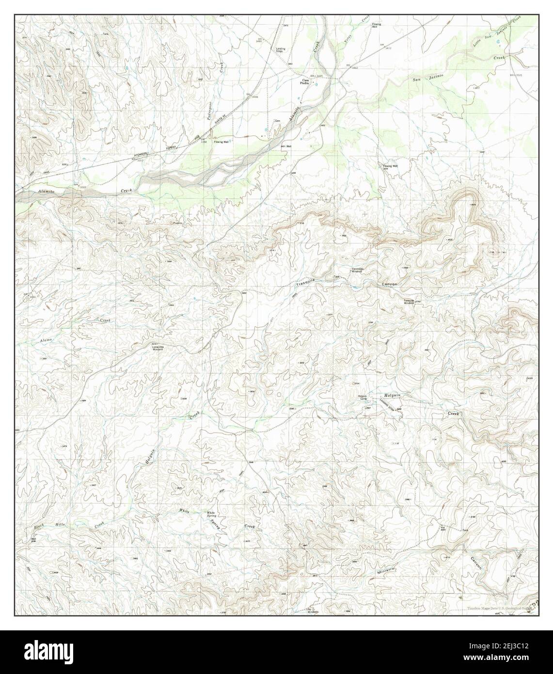 Casa Piedra, Texas, carte 1983, 1:24000, États-Unis d'Amérique par Timeless Maps, données U.S. Geological Survey Banque D'Images