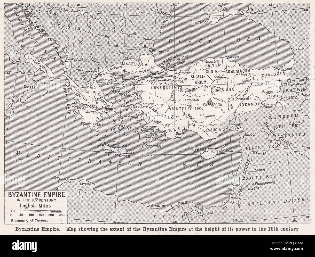 Carte De Constantinople Au X Eme Siècle Banque De Photographies Et D