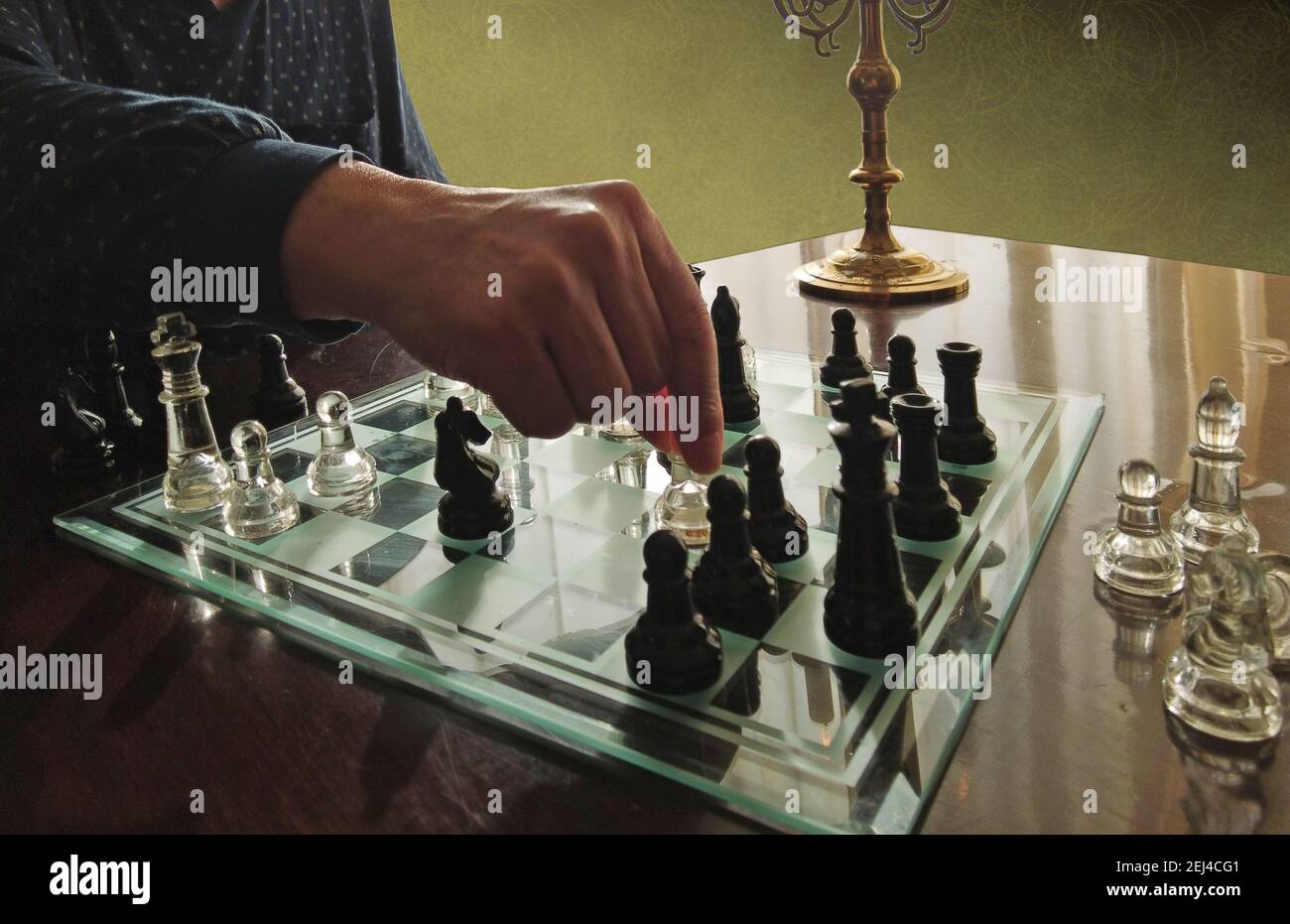 Jeu d'échecs, défi et compétition Banque D'Images