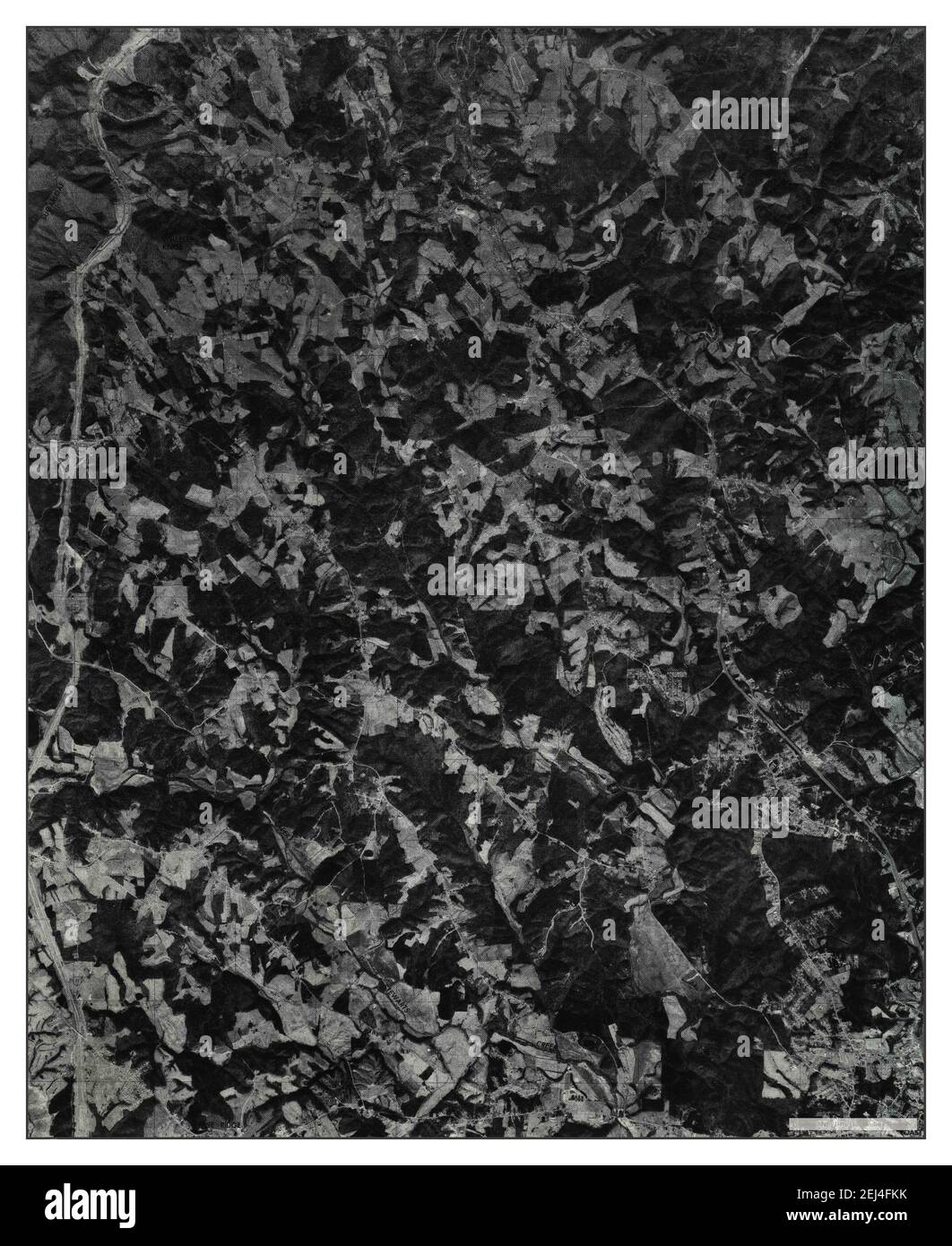 Cana, Virginie, carte 1976, 1:24000, États-Unis d'Amérique par Timeless Maps, données U.S. Geological Survey Banque D'Images