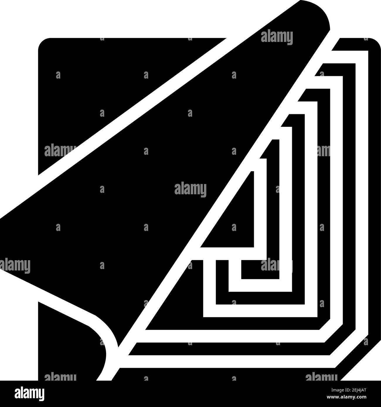 illustration du vecteur d'icône de glyphe de composant de fil de cuivre rfid de puce Illustration de Vecteur