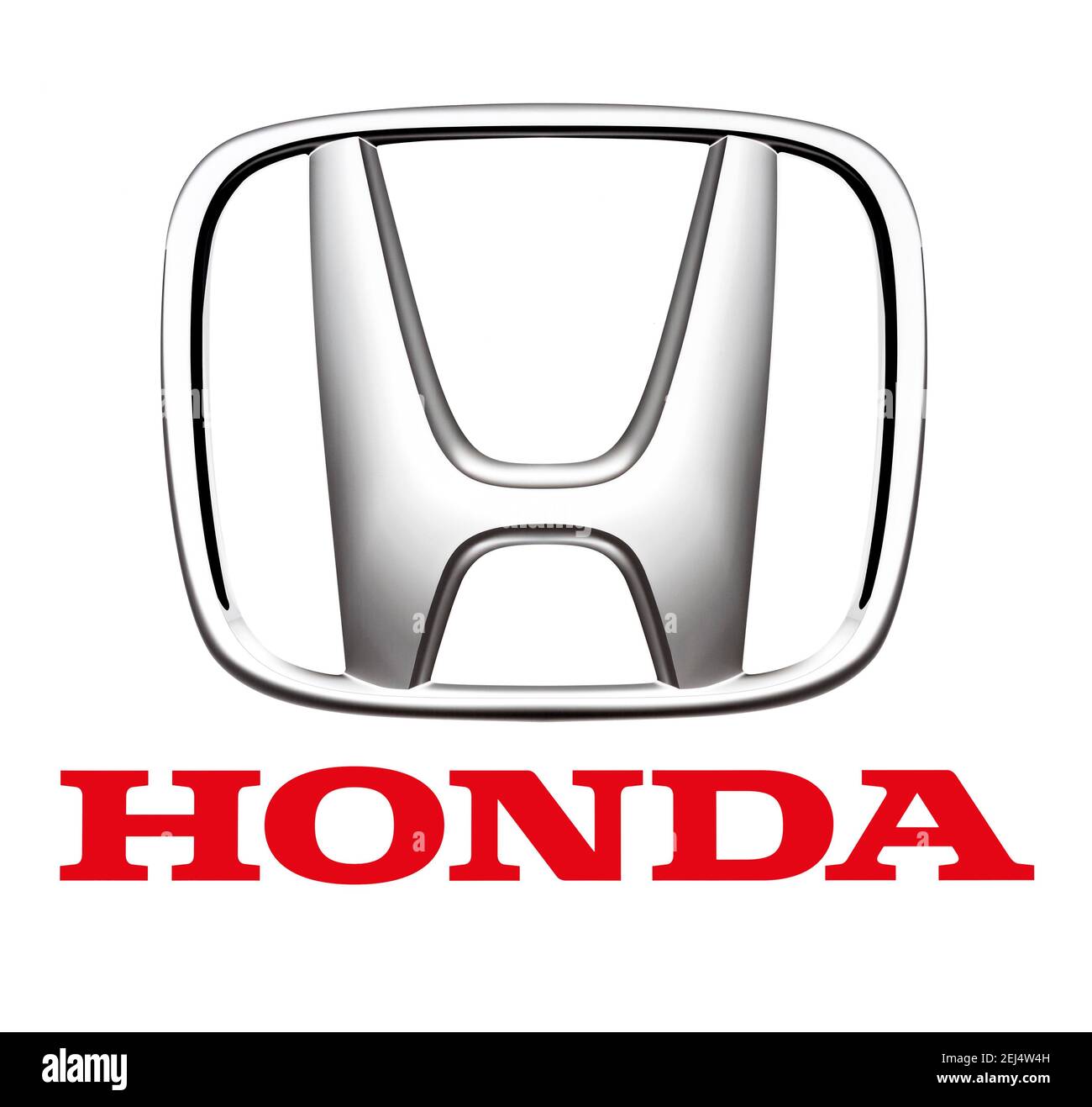 Logo de la marque Honda, espace libre sur fond blanc Banque D'Images Logo de la marque Honda, espace libre sur fond blanc Banque D'Images