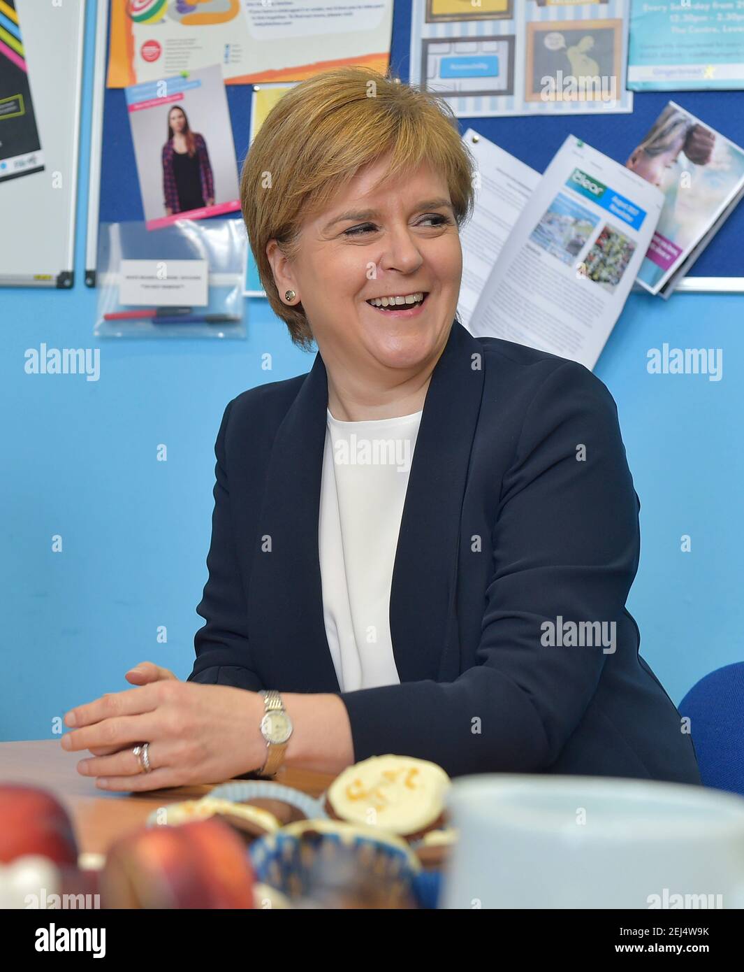 Premier ministre d'Écosse Nicola Sturgeon Banque D'Images