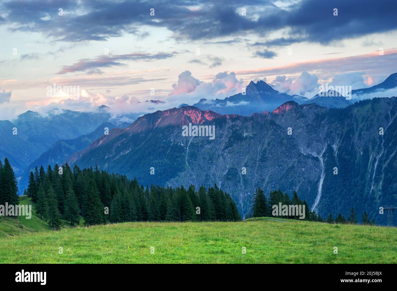 Alpes montagne Fellhorn, Bavière Allemagne Banque D'Images