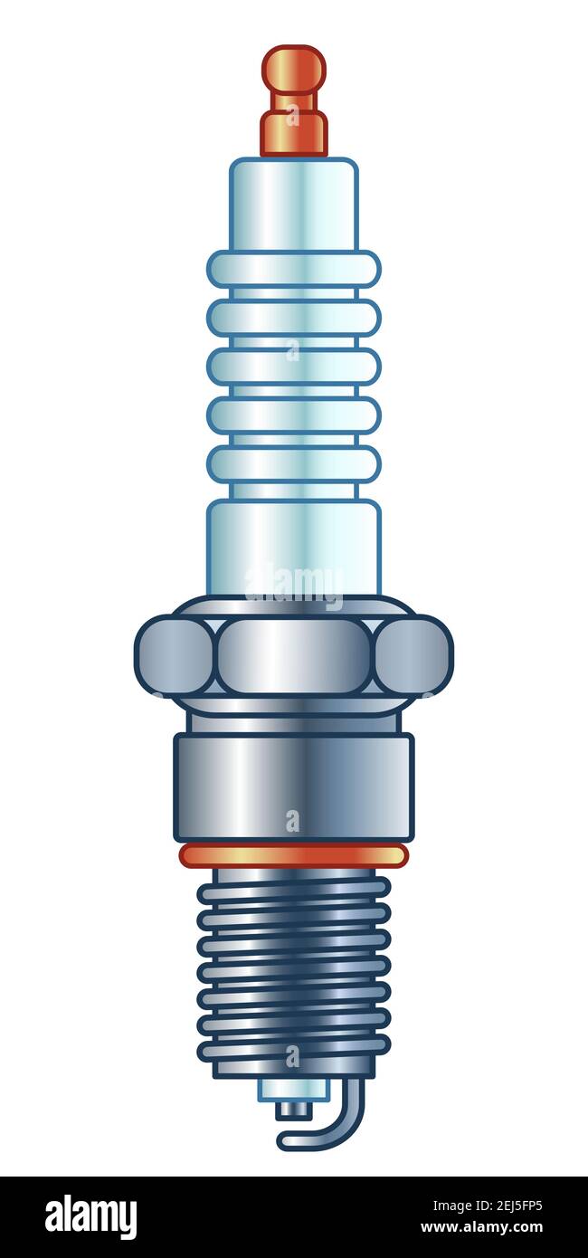 Illustration d'une bougie d'allumage du moteur Image Vectorielle Stock -  Alamy