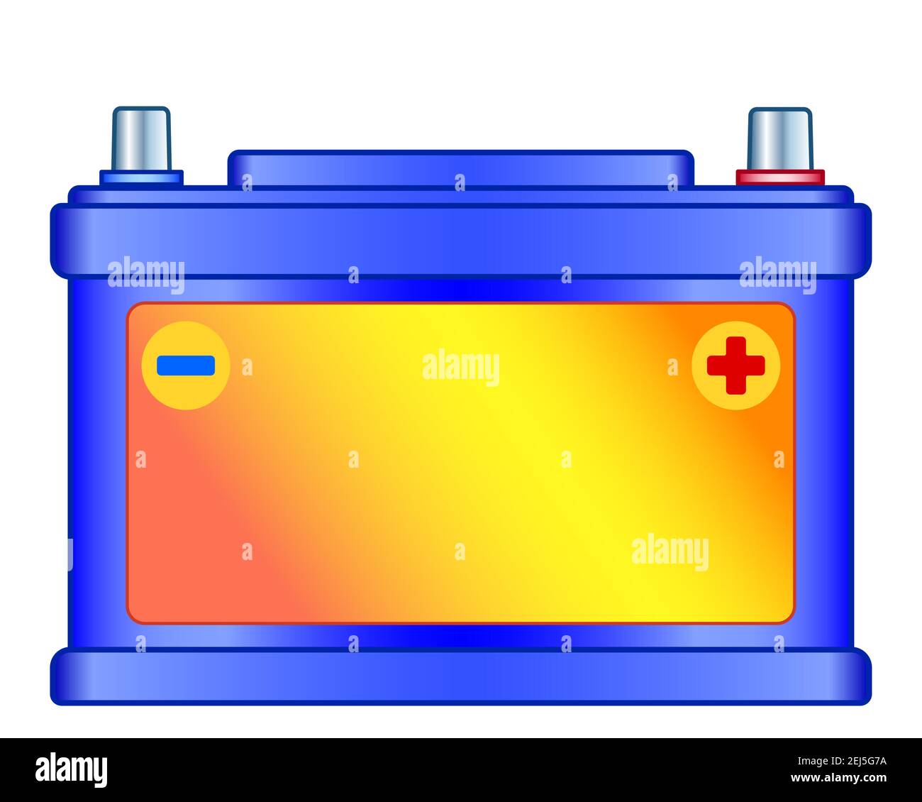 Illustration de l'icône de la batterie automobile Illustration de Vecteur