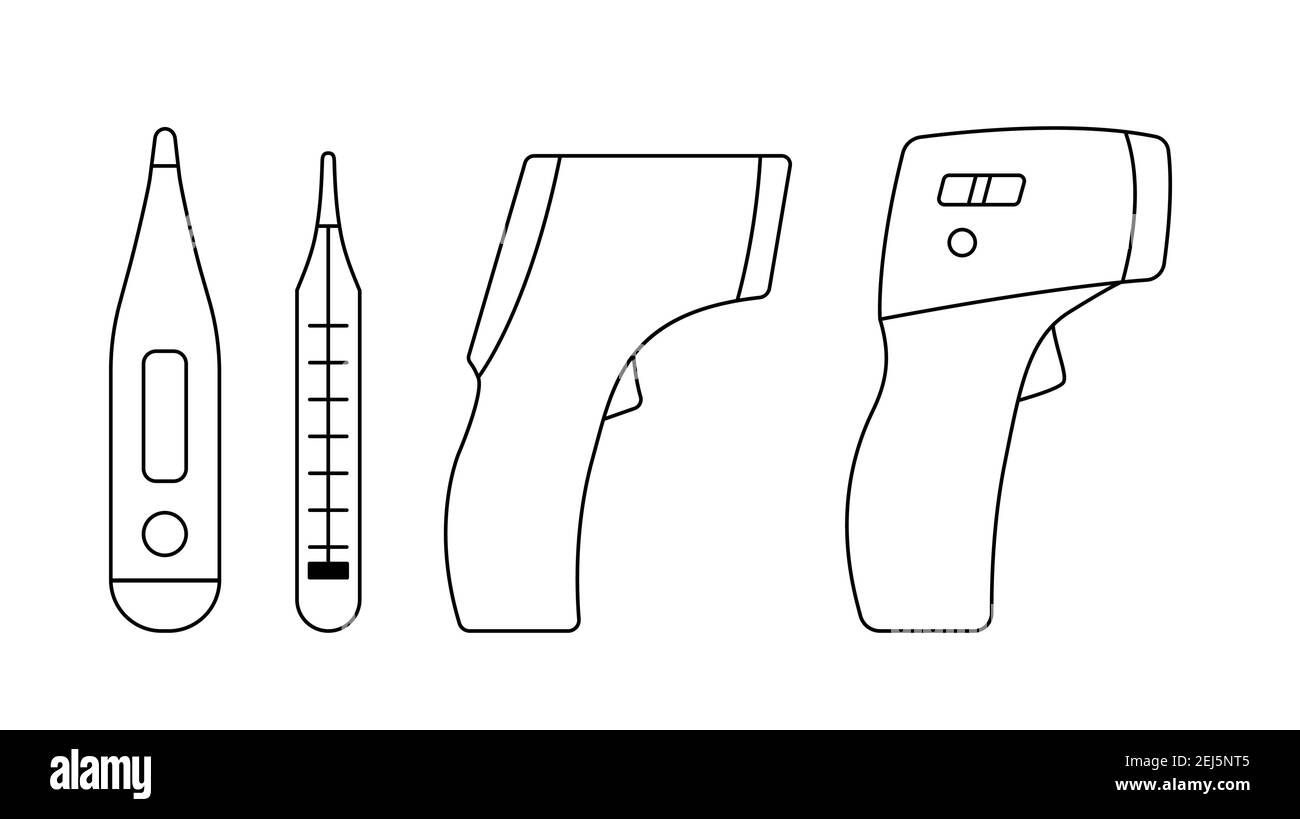 Ensemble de collecte de thermomètre médical icône simple. Illustration vectorielle EPS10 Illustration de Vecteur Ensemble de collecte de thermomètre médical icône simple. Illustration vectorielle EPS10 Illustration de Vecteur