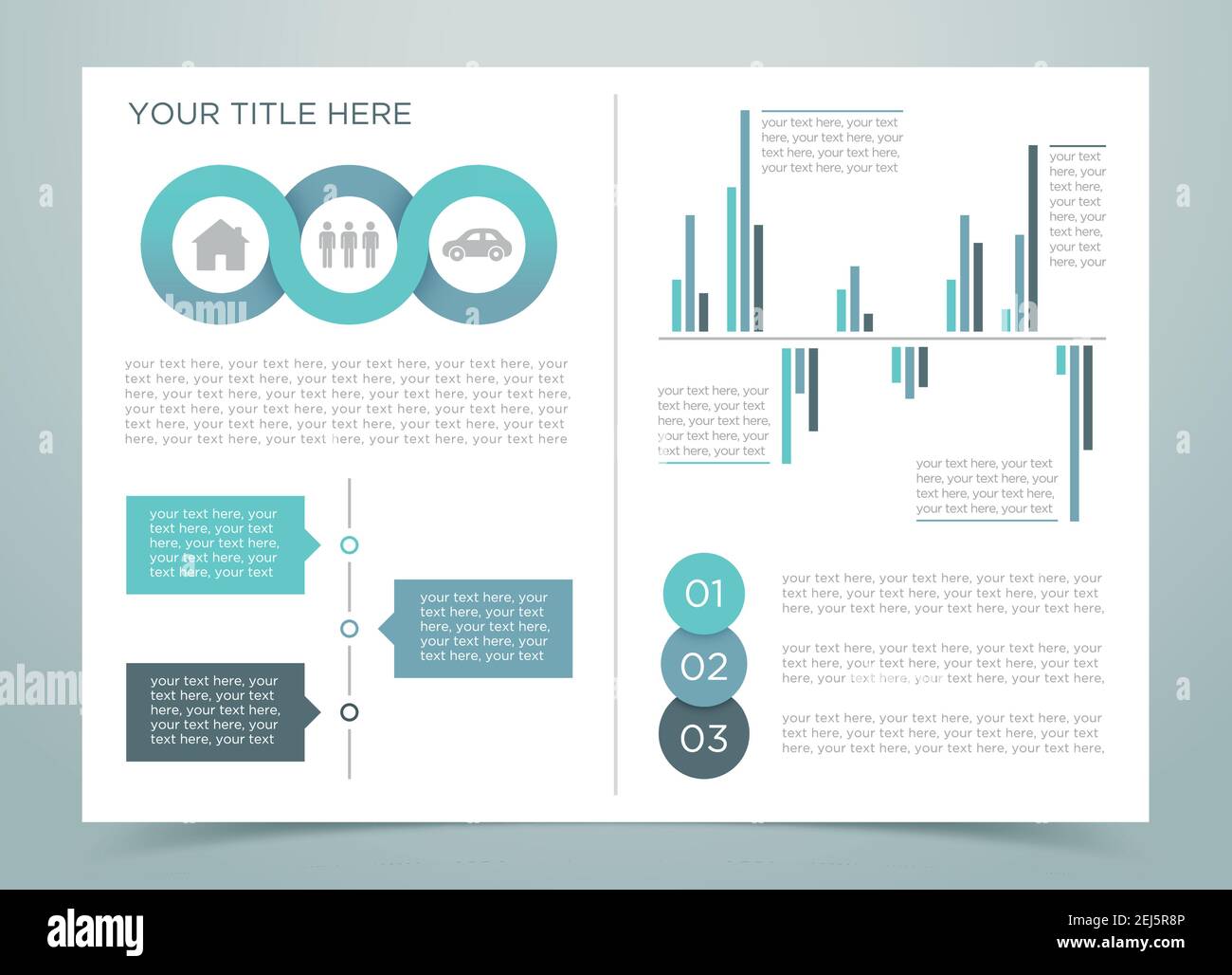 Infographie sur les finances page 2 Illustration de Vecteur