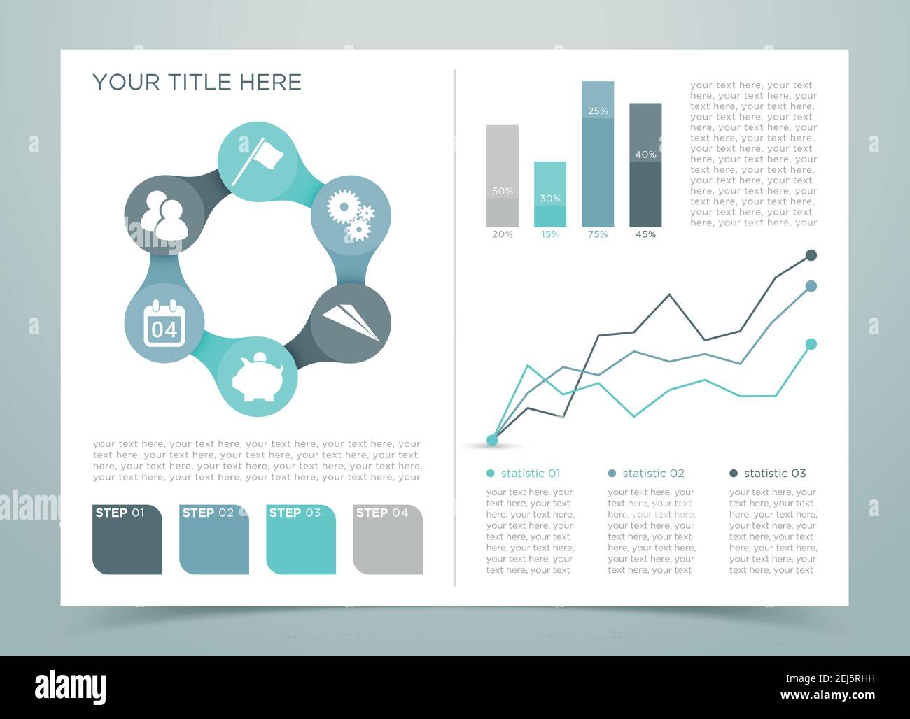 Infographie sur les finances page 4 Illustration de Vecteur