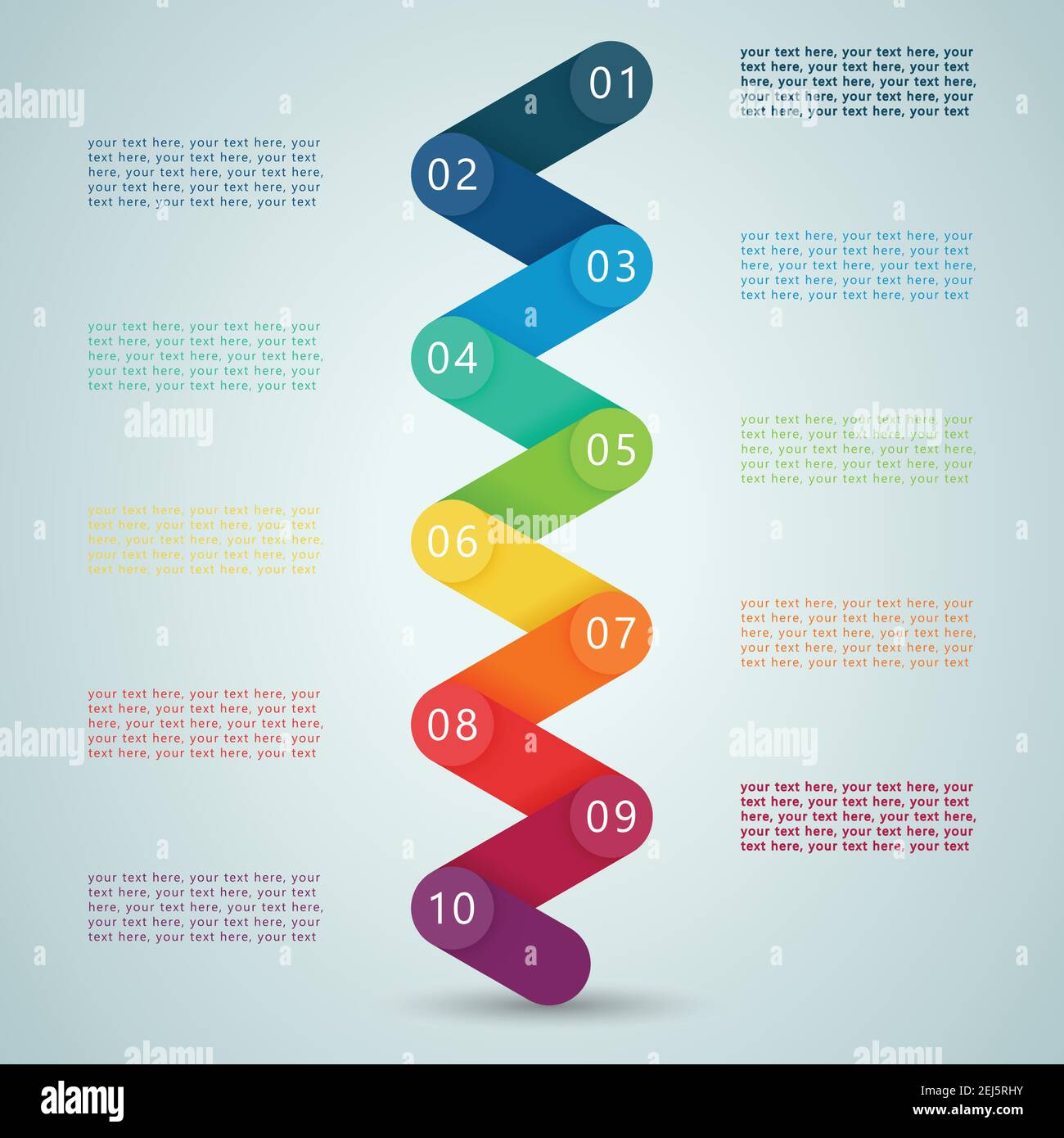Nombre d'étapes infographie 3d 1 à 4 A. Illustration de Vecteur