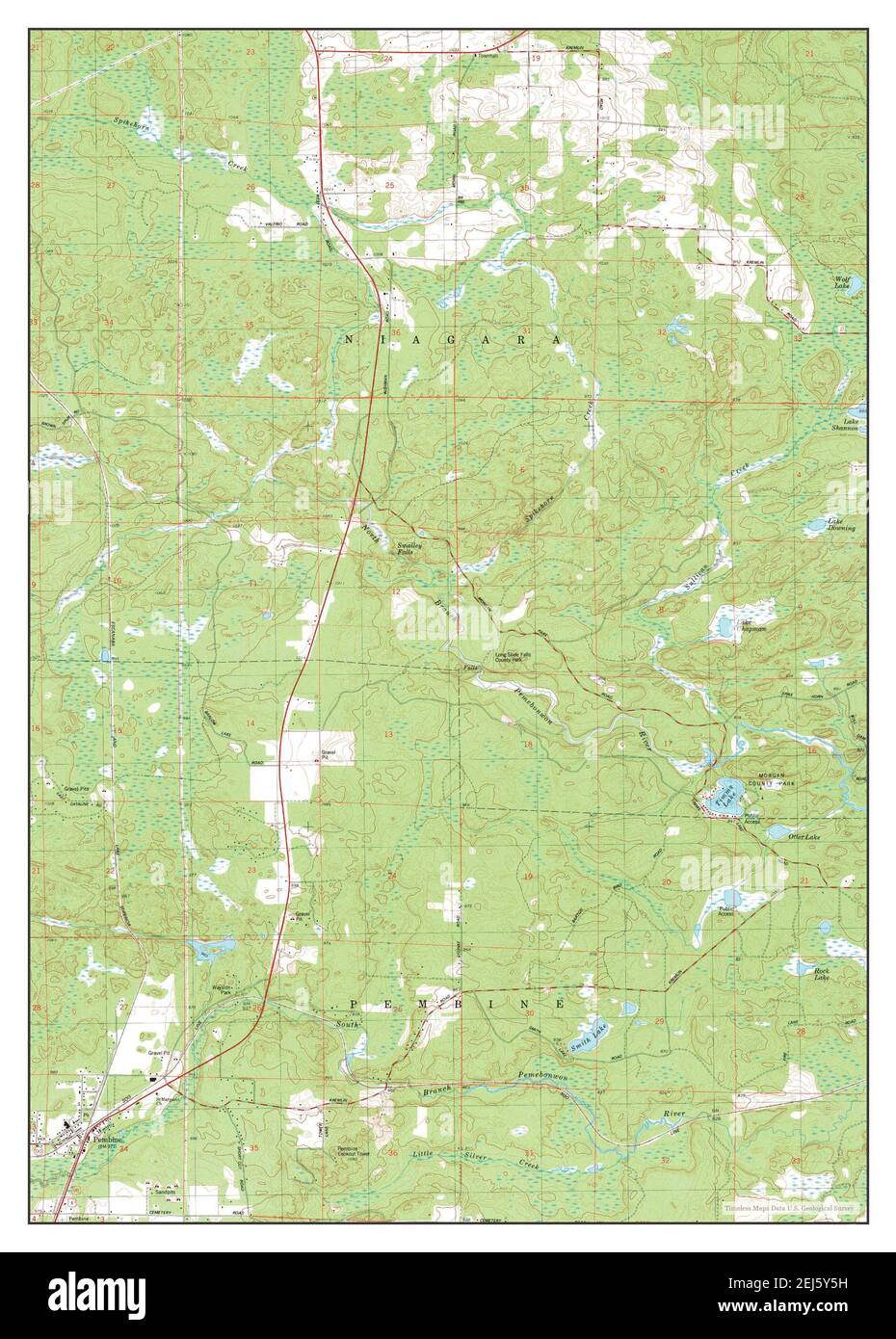 Carte du wisconsin pembine Banque de photographies et d’images à haute résolution Alamy