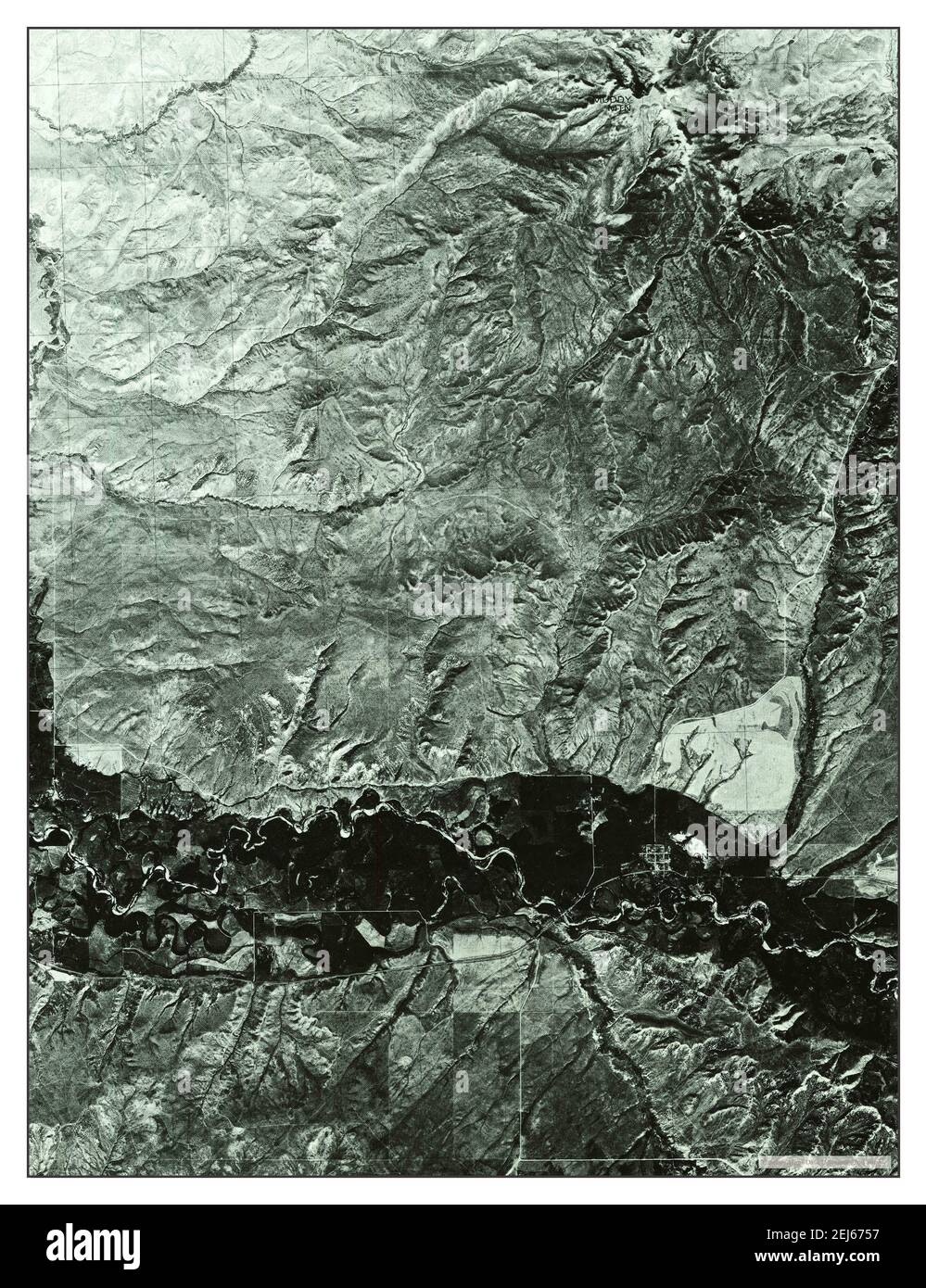 Carte du wyoming baggs Banque de photographies et d’images à haute