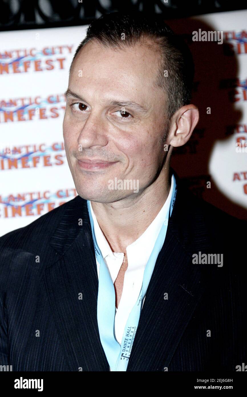 Atlantic City, NJ, États-Unis. 15 octobre 2017. Acteur, Keith Collins à la première mondiale de 'The Samaritanss' à Dante Hall. Crédit : Steve Mack/Alamy Banque D'Images