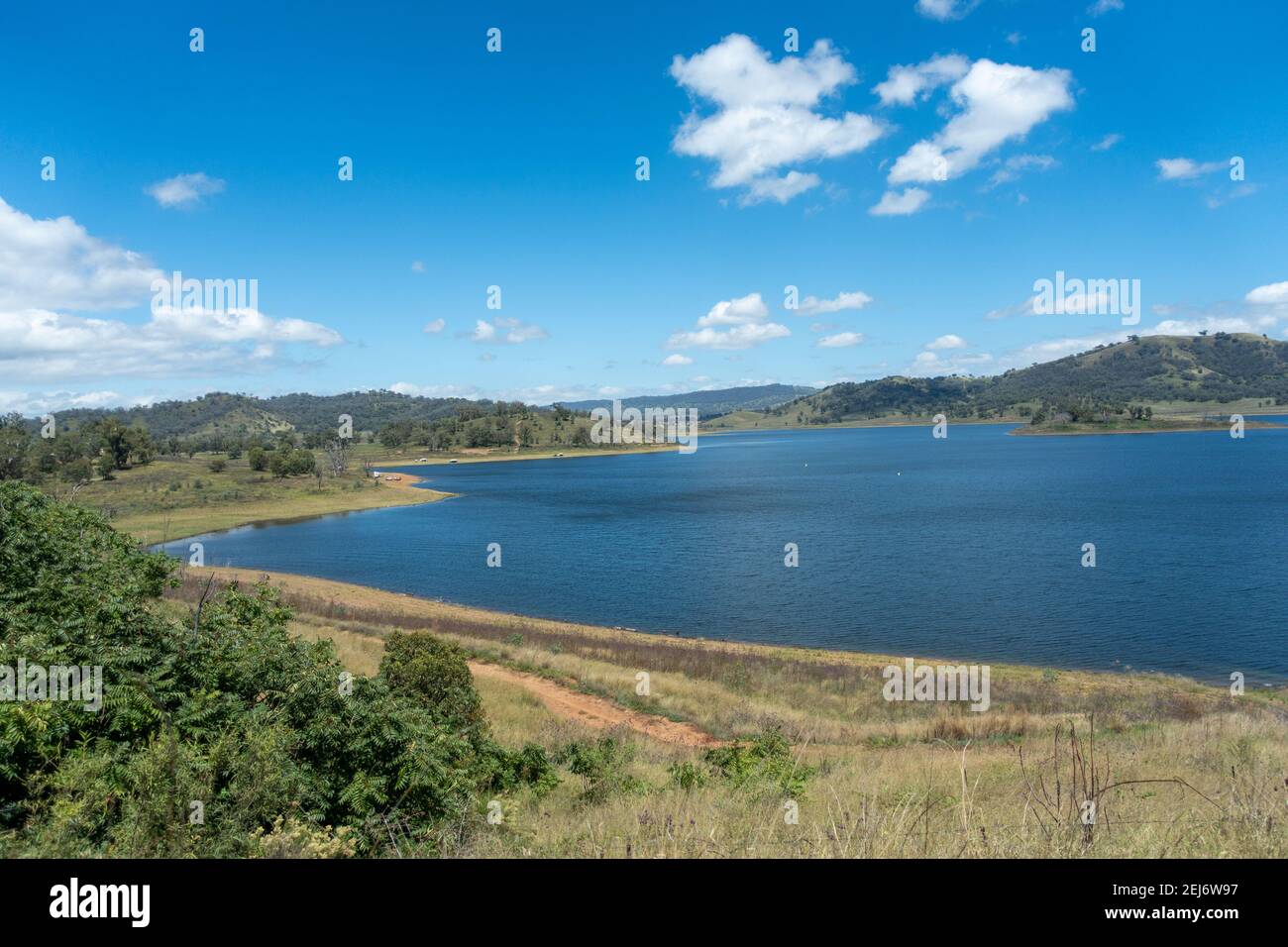 Barrage de Chaffey depuis le belvédère Banque D'Images