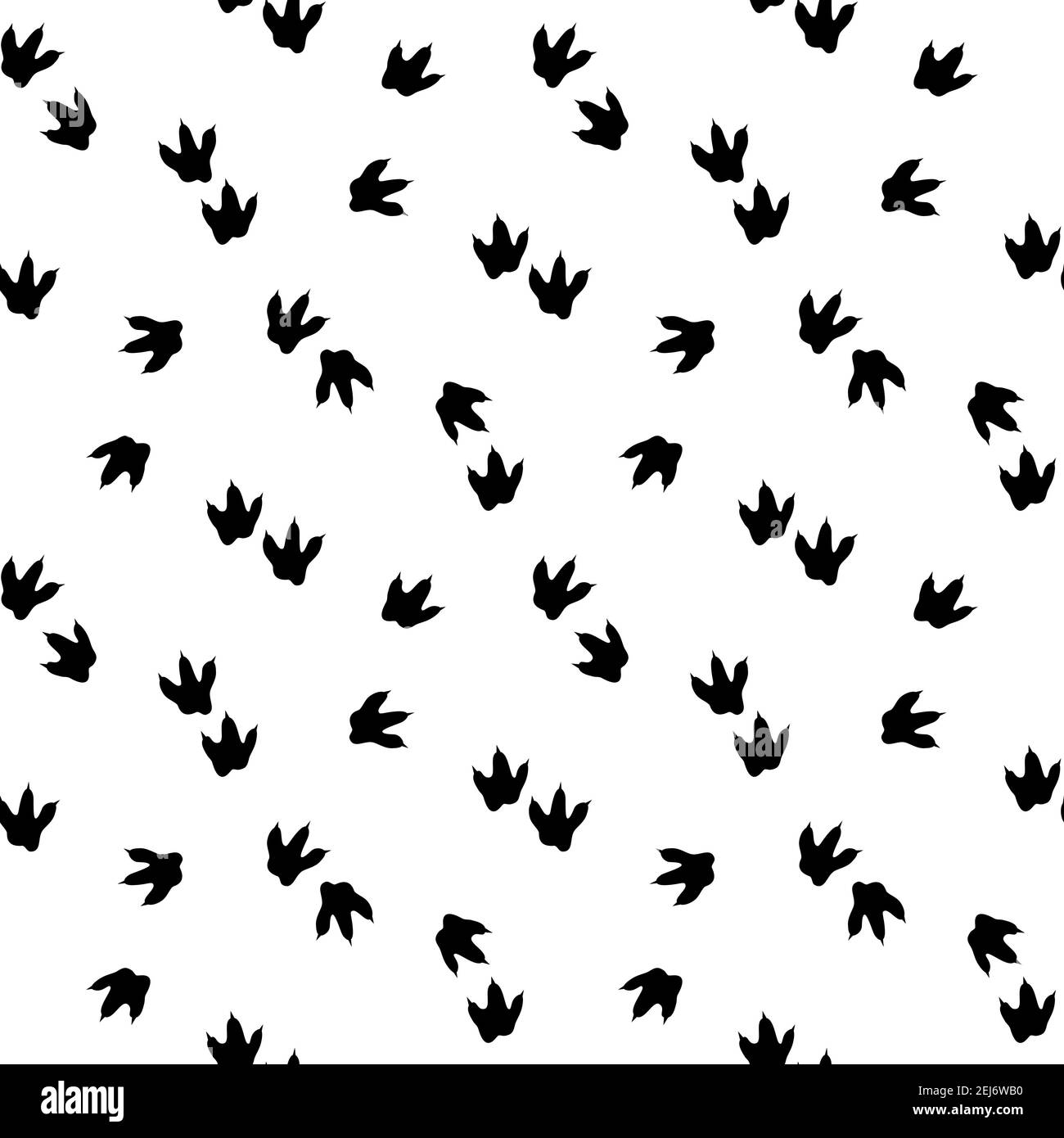 Traces d'empreinte de dinosaures. Motif sans couture minimal. Arrière-plan avec patte, griffe prédateur. Illustration avec empreinte de dinosaure parfaite pour le textile, l'emballage, le papier peint et le design Illustration de Vecteur