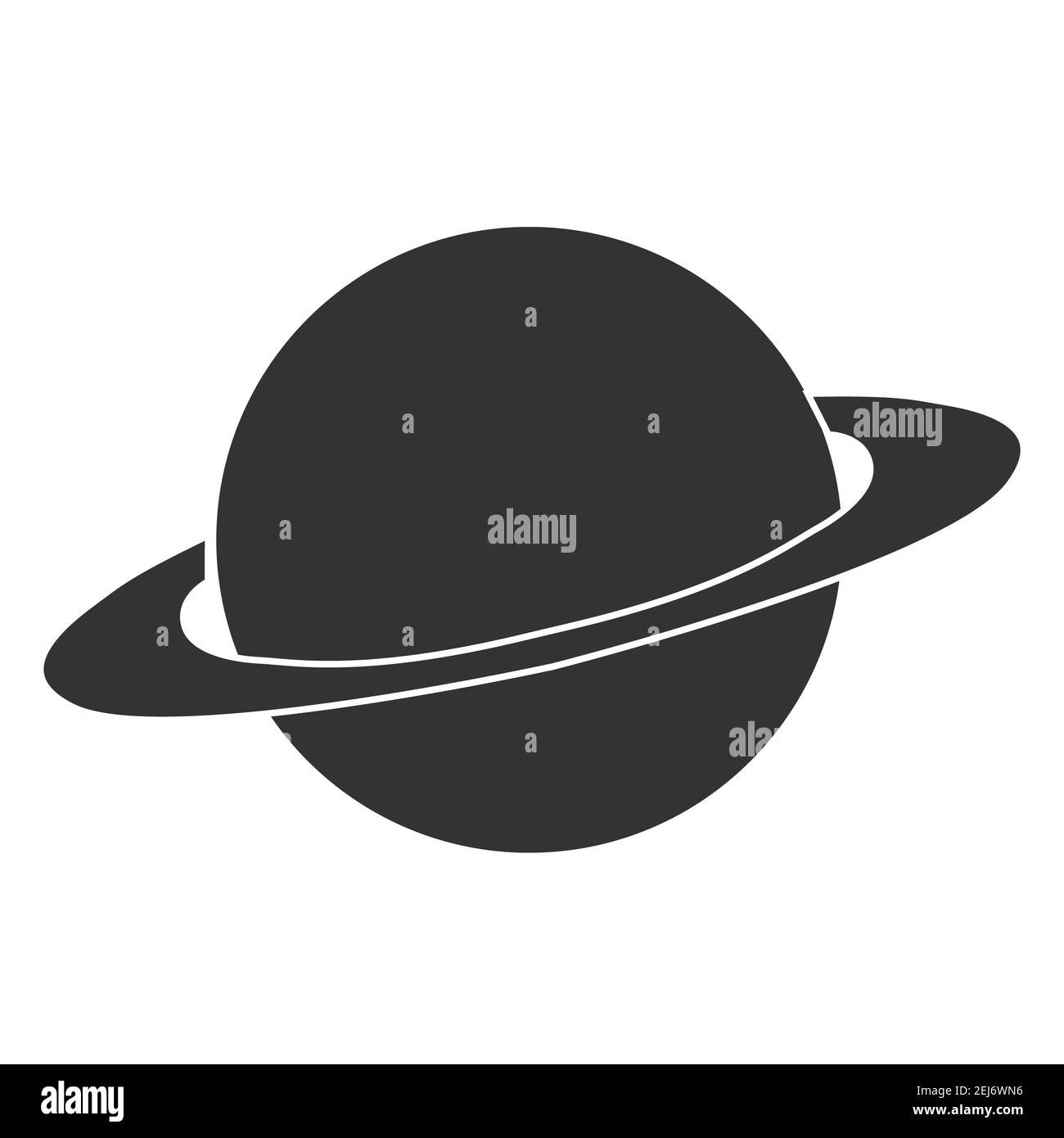 icône saturn sur fond blanc. style plat. Icône planète pour la conception de votre site Web, logo, application, symbole planète UI. Banque D'Images