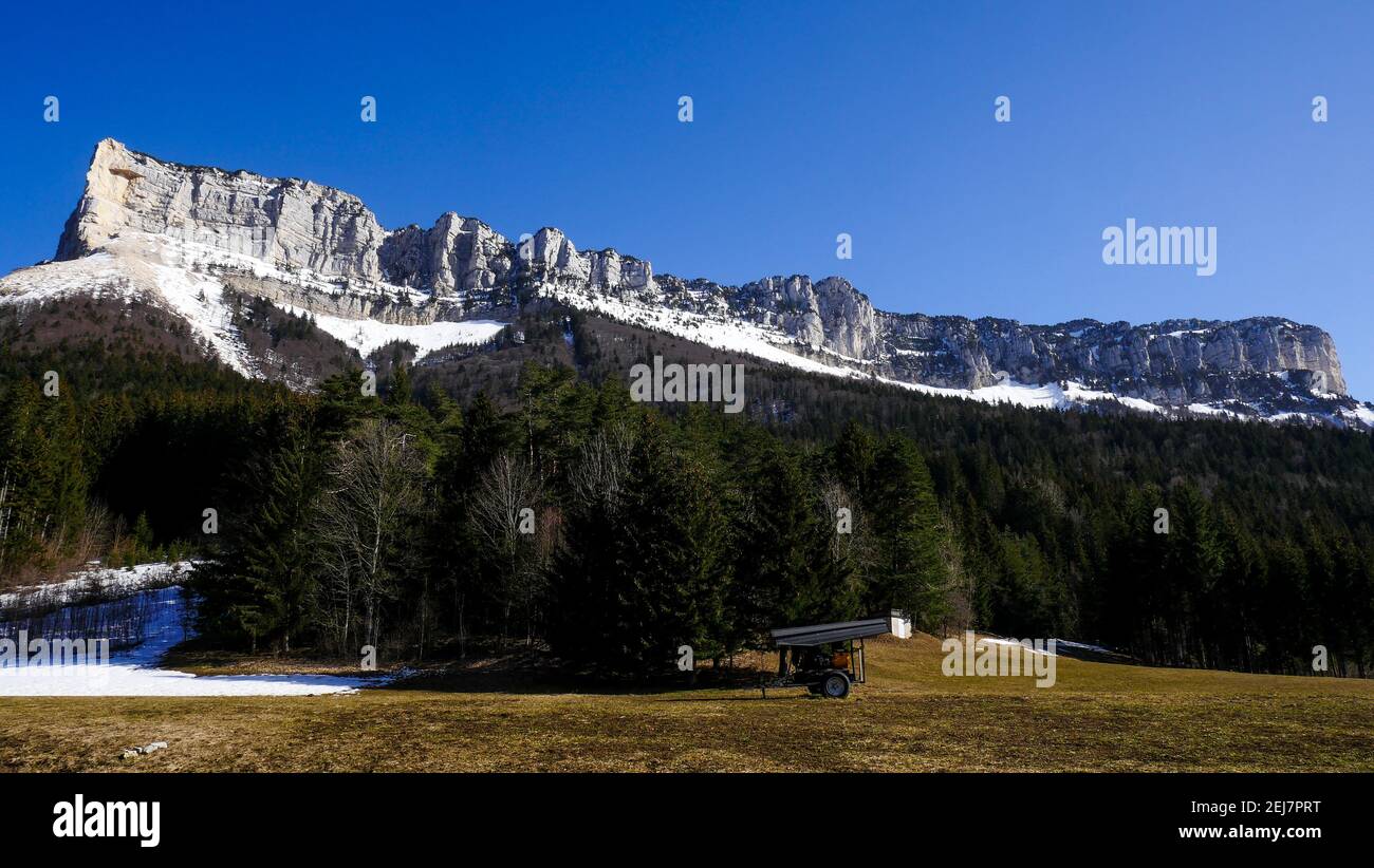 Mont Granier, Savoie, France Banque D'Images