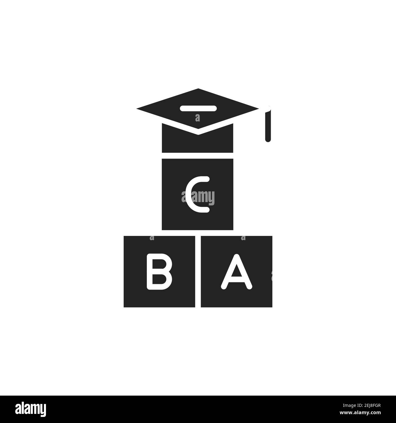 Icône de glyphe noir enseignant aux enfants. Illustration vectorielle. Pictogramme de contour pour la page Web, l'application mobile, la promotion. Illustration vectorielle Illustration de Vecteur