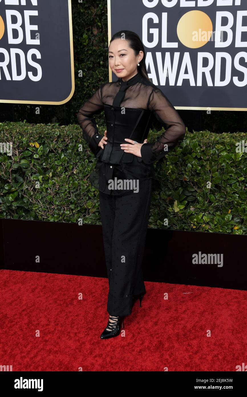 Lulu Wang arrive au 77e Golden Globe Awards qui s'est tenu à l'hôtel Beverly Hilton le 5 janvier 2020 à Beverly Hills, en Californie. (Photo de la Sathanlee B. Mirador/Sipa USA) Banque D'Images