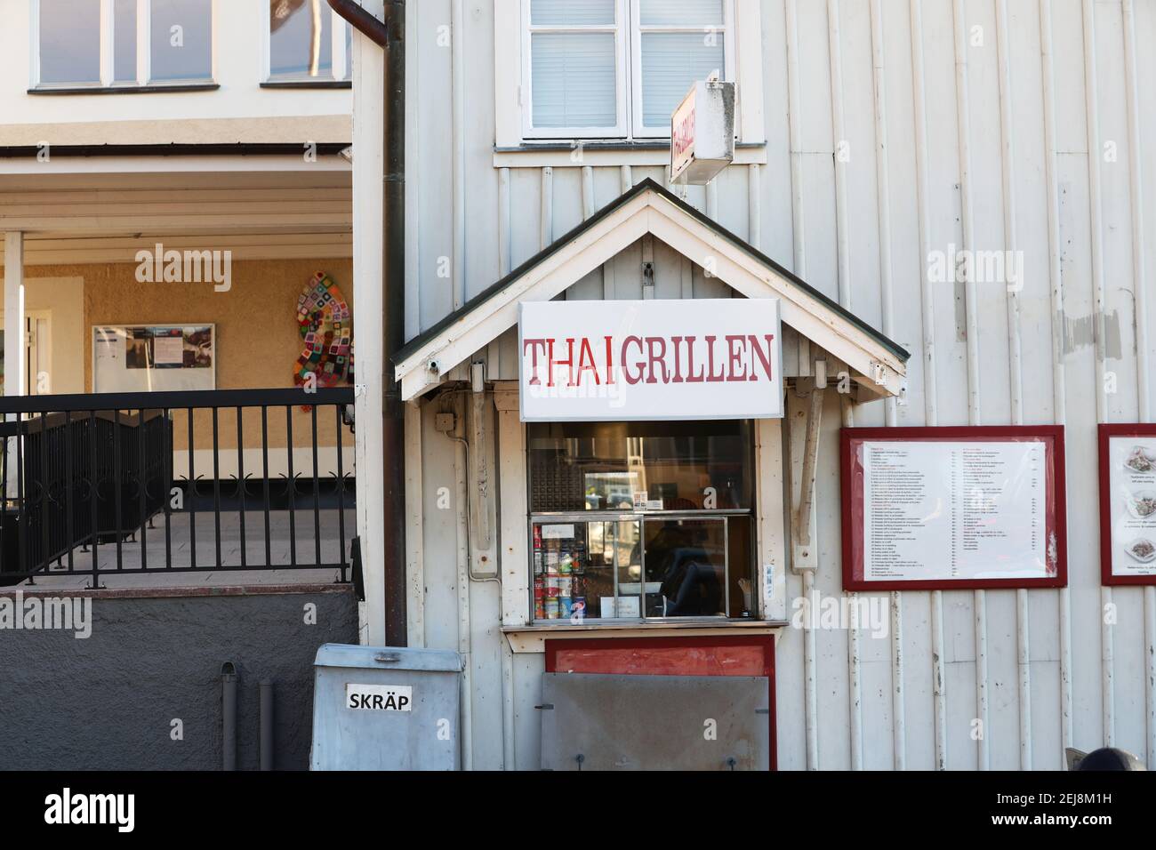 GRÄNNA, SUÈDE- 31 MAI 2019:Thaigrilleen, vendant de la nourriture thaïlandaise. Banque D'Images