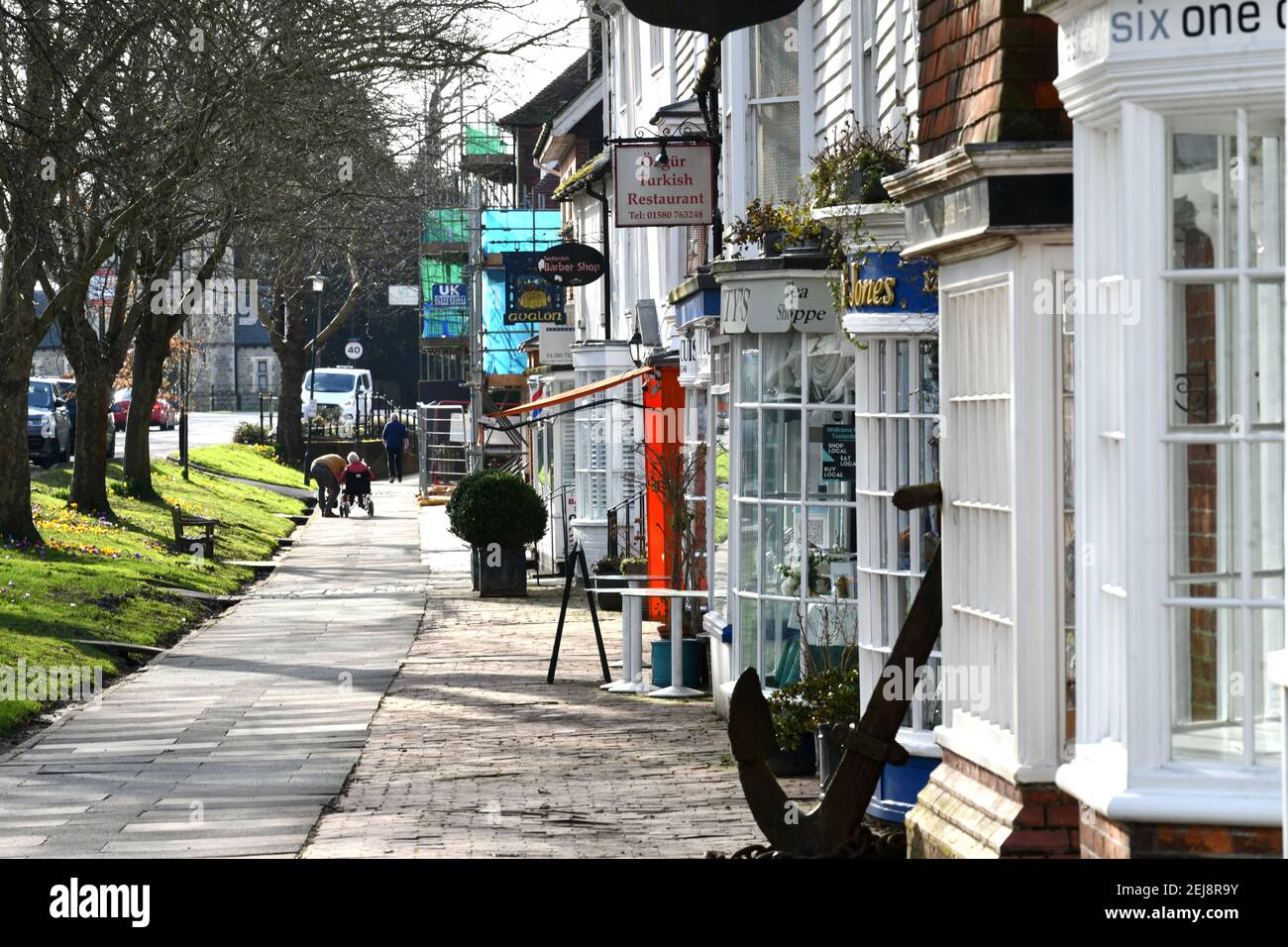 Tenterden High Street Kent Banque D'Images