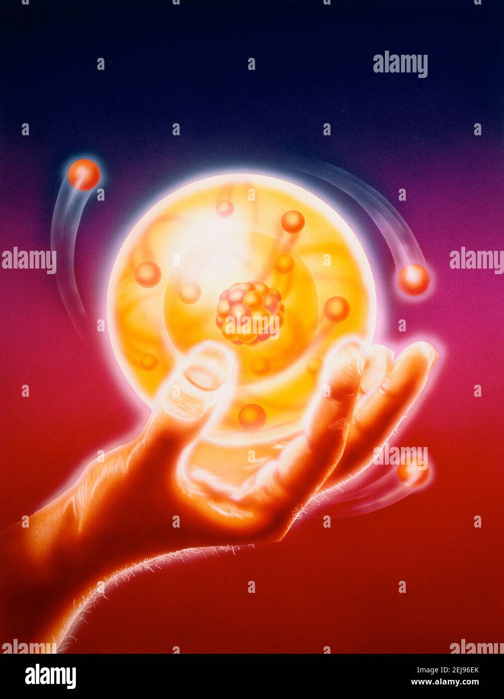 Atom, dessin Banque D'Images