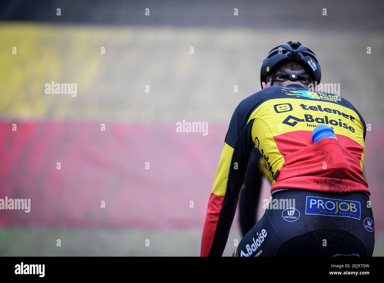 Toon Aerts belges photographiés lors de la reconnaissance des championnats nationaux belges de cyclocross, mercredi 08 janvier 2020 à Zwijndrecht. BELGA PHOTO DAVID STOCKMAN (photo de DAVID STOCKMAN/Belga/Sipa USA) Banque D'Images