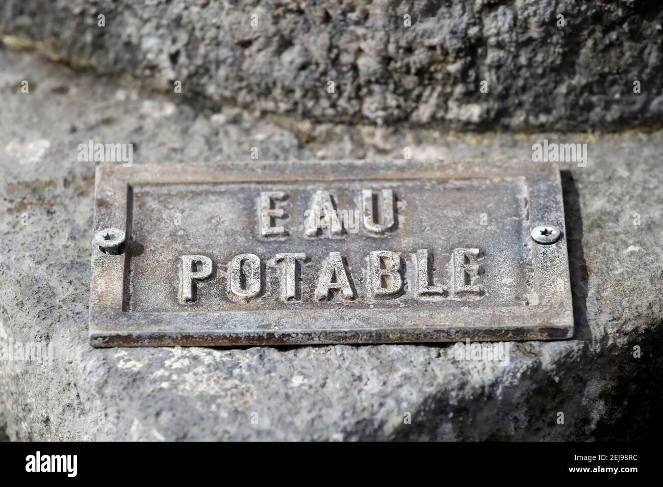 Fontaine d'eau potable Banque D'Images