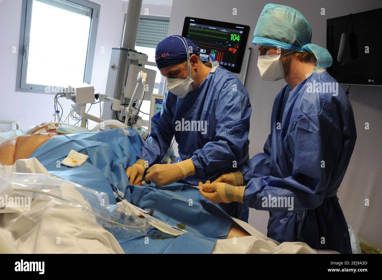 Unité de soins intensifs médicaux Banque D'Images