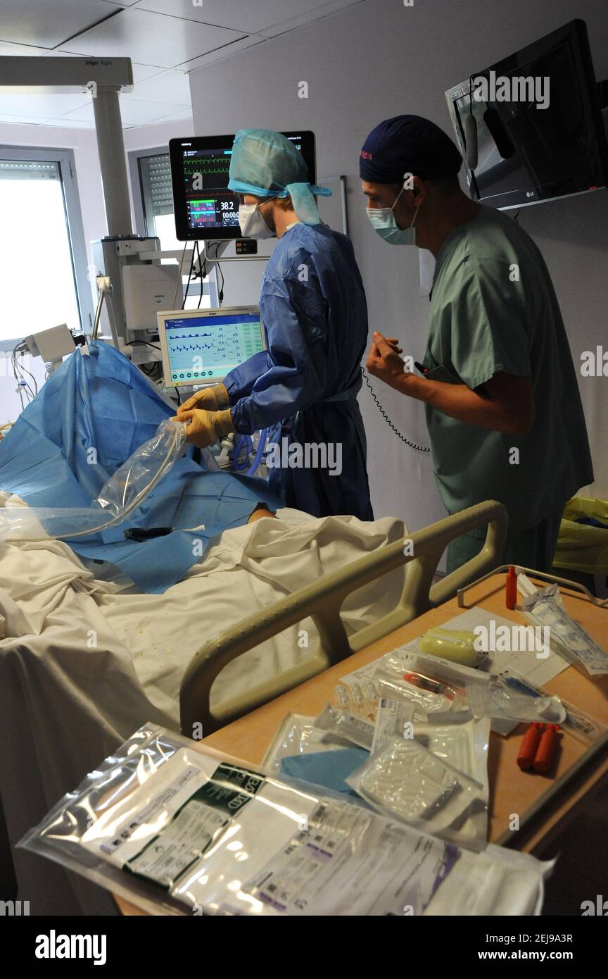 Unité de soins intensifs médicaux Banque D'Images
