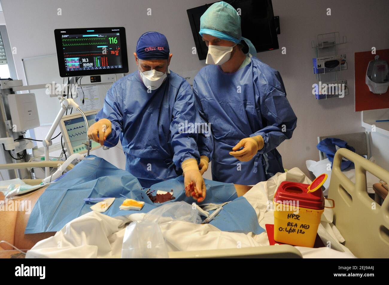 Unité de soins intensifs médicaux Banque D'Images