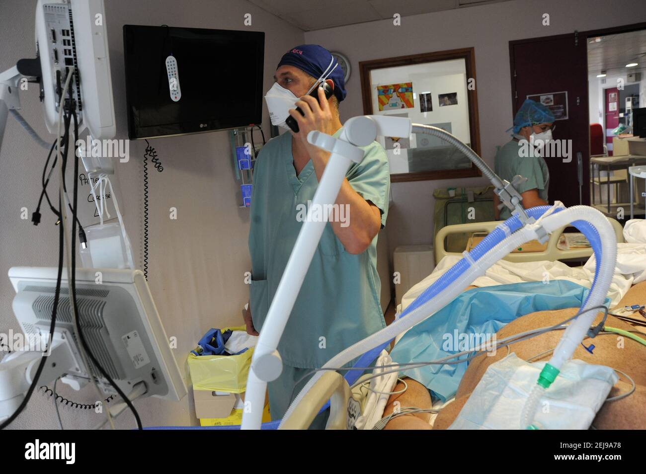 Unité de soins intensifs médicaux Banque D'Images