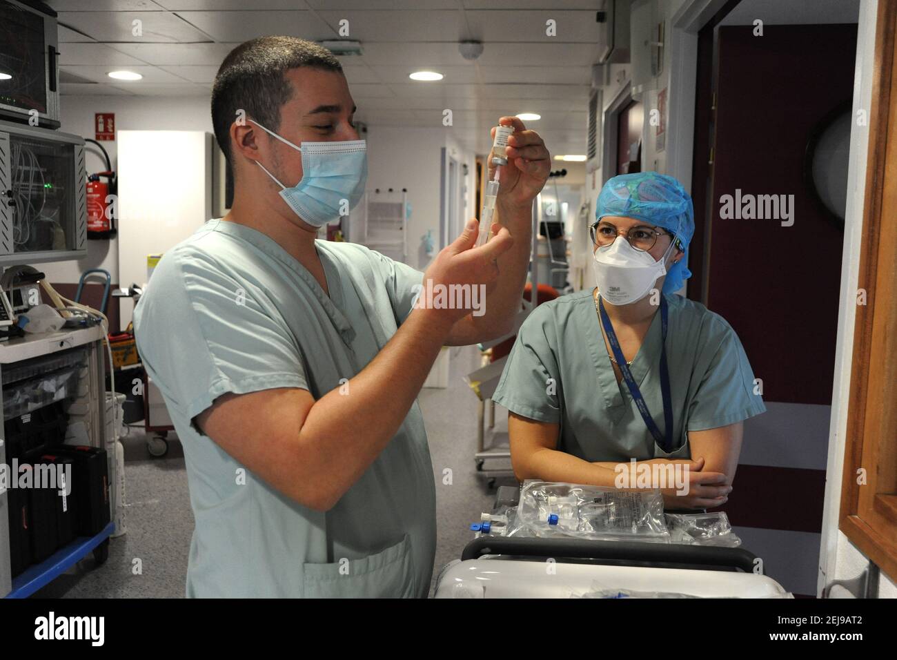 Unité de soins intensifs médicaux Banque D'Images