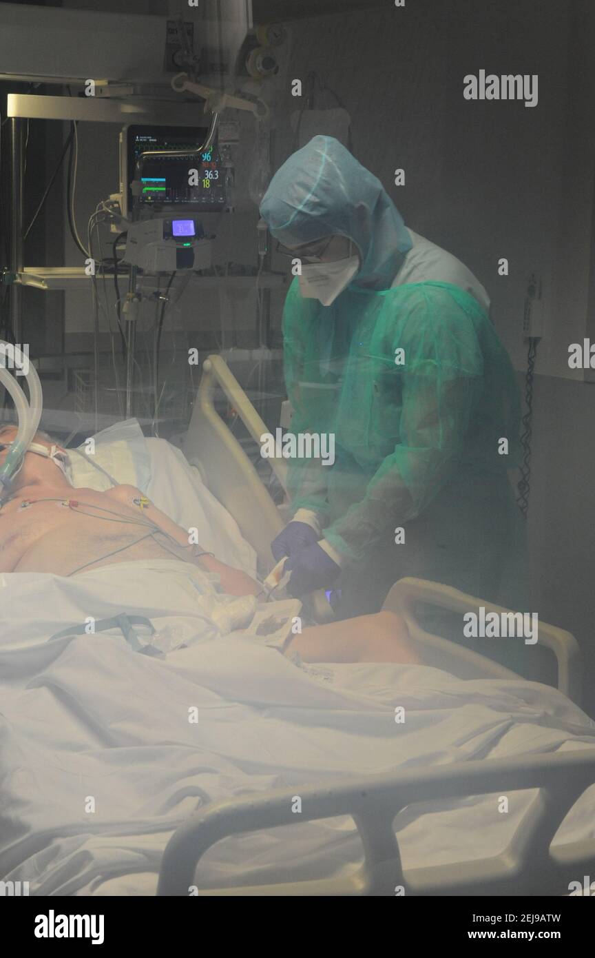 Unité de soins intensifs médicaux Banque D'Images
