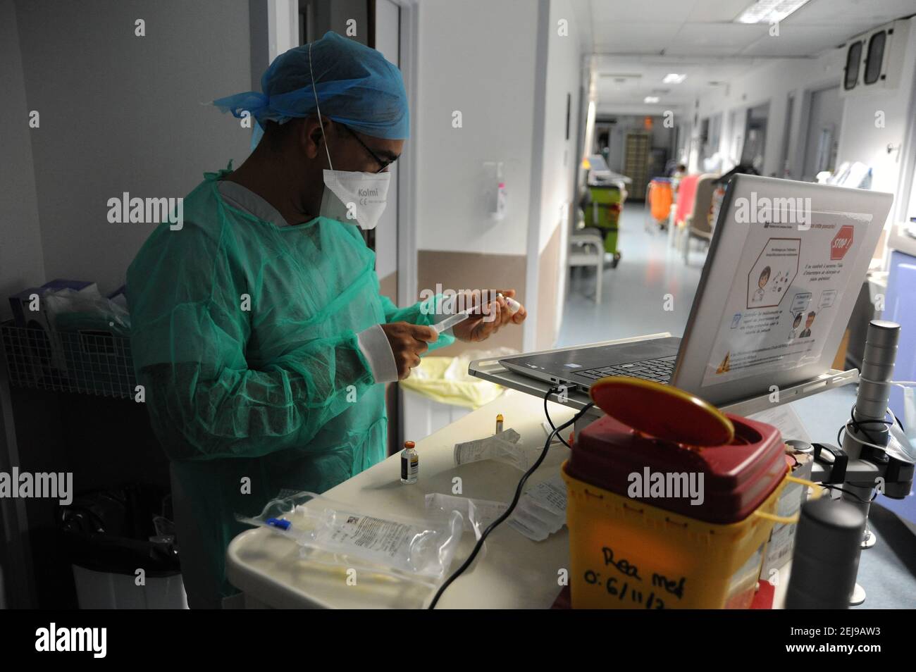 Unité de soins intensifs médicaux Banque D'Images