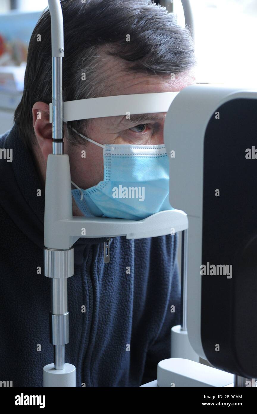Chirurgie de la cataracte Banque D'Images
