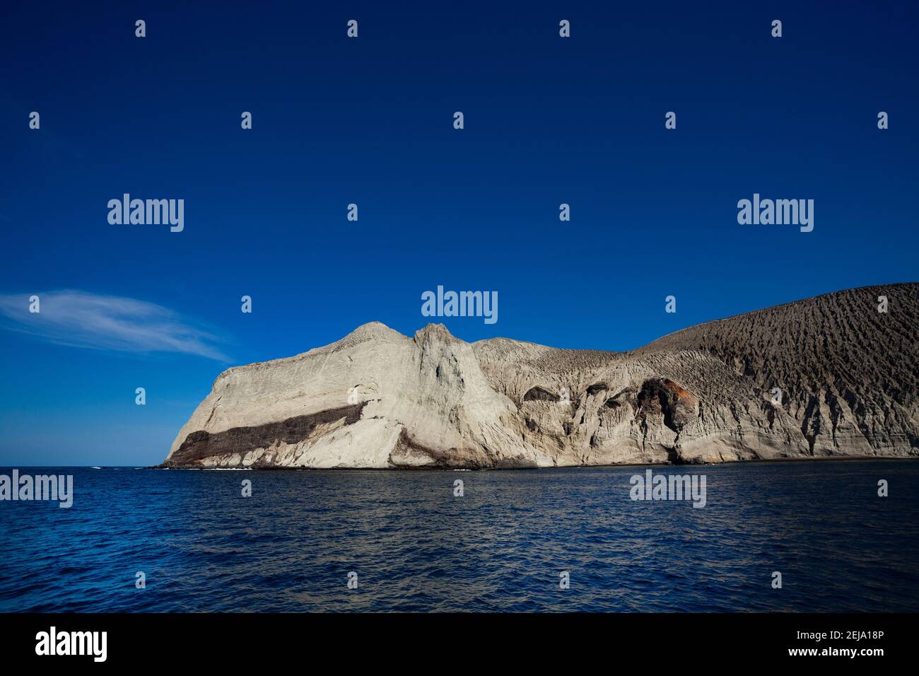 Socorro San Benedicto Island et volcan anciennement Isla de los Innoentes une des îles de Revillagigedo, située dans l'océan Pacifique. Banque D'Images