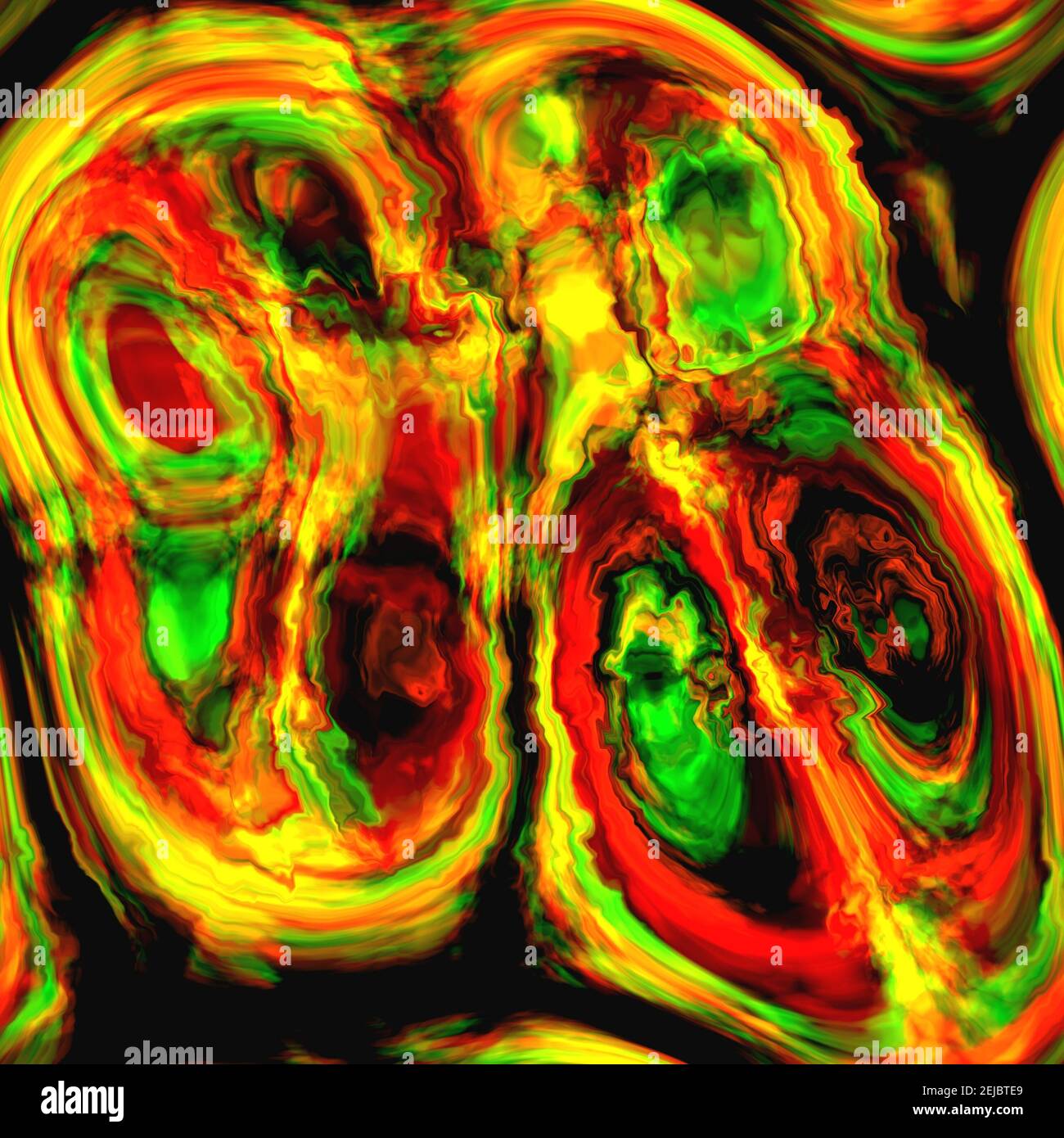 Illustration de différentes diffraction de la lumière dans divers fragments de verre brisés Banque D'Images