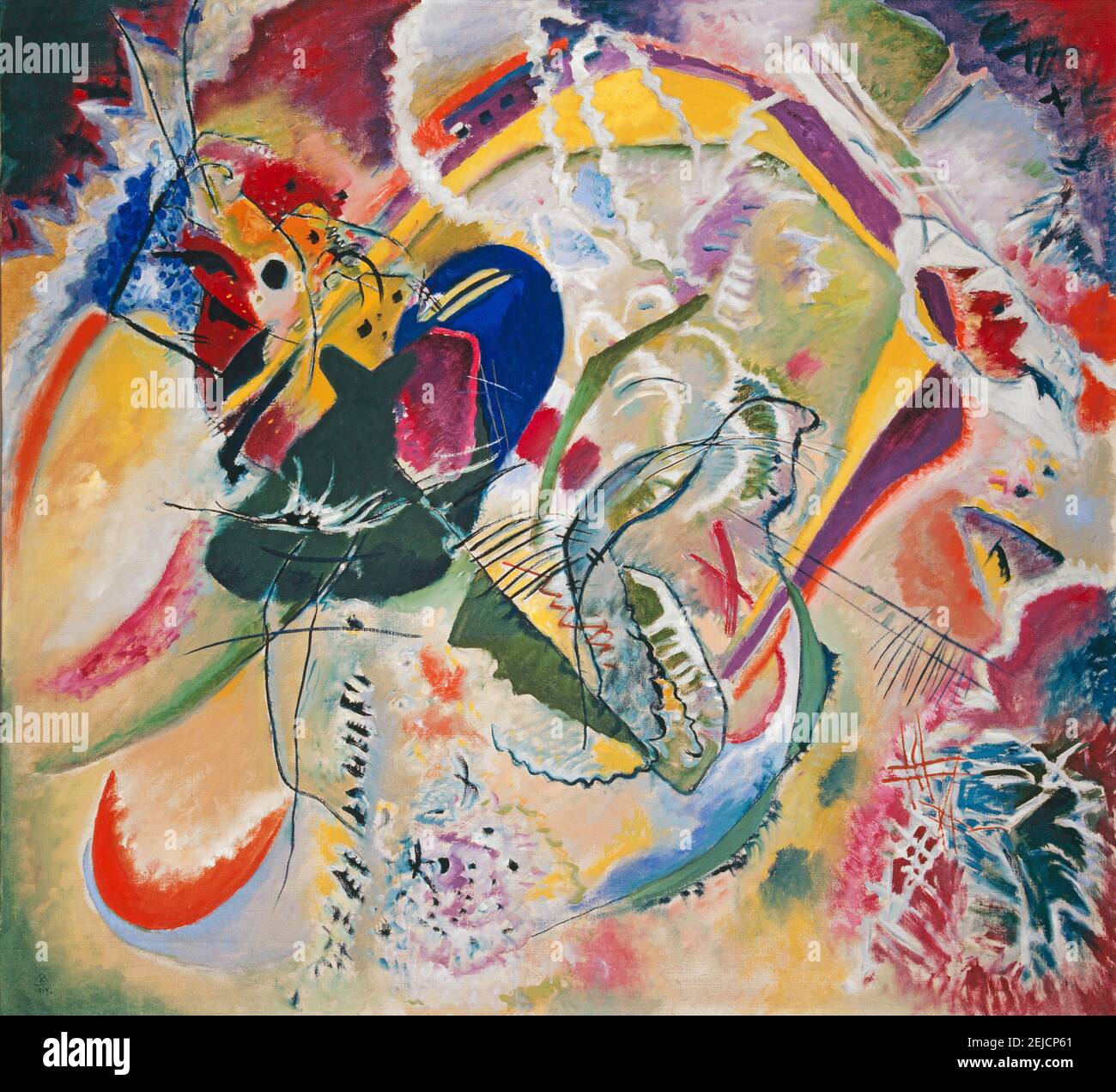 Improvisation 35. Musée : Musée d'art de Bâle. Auteur: Wassily Vasilyevitch Kandinsky. Banque D'Images