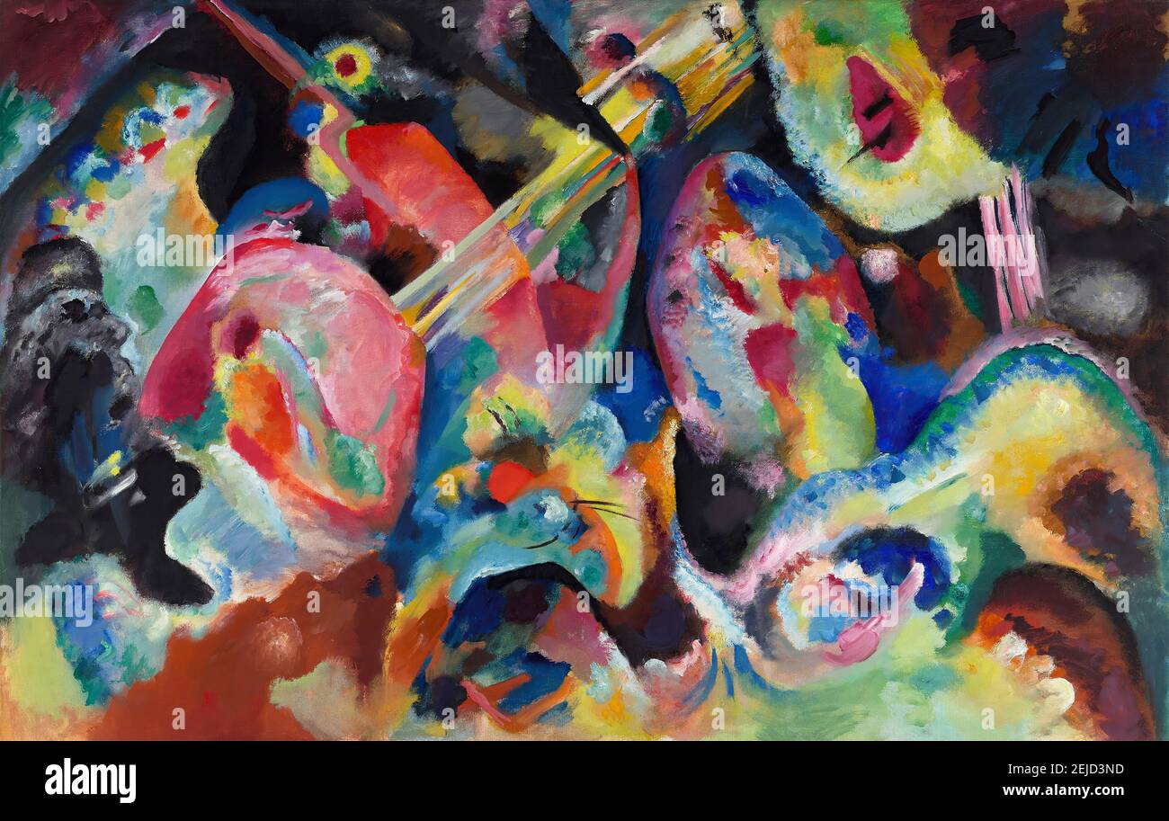 Improvisation. Déluge. Musée: Städtische Galerie im Lenbachhaus, Munich. Auteur: Wassily Vasilyevitch Kandinsky. Banque D'Images