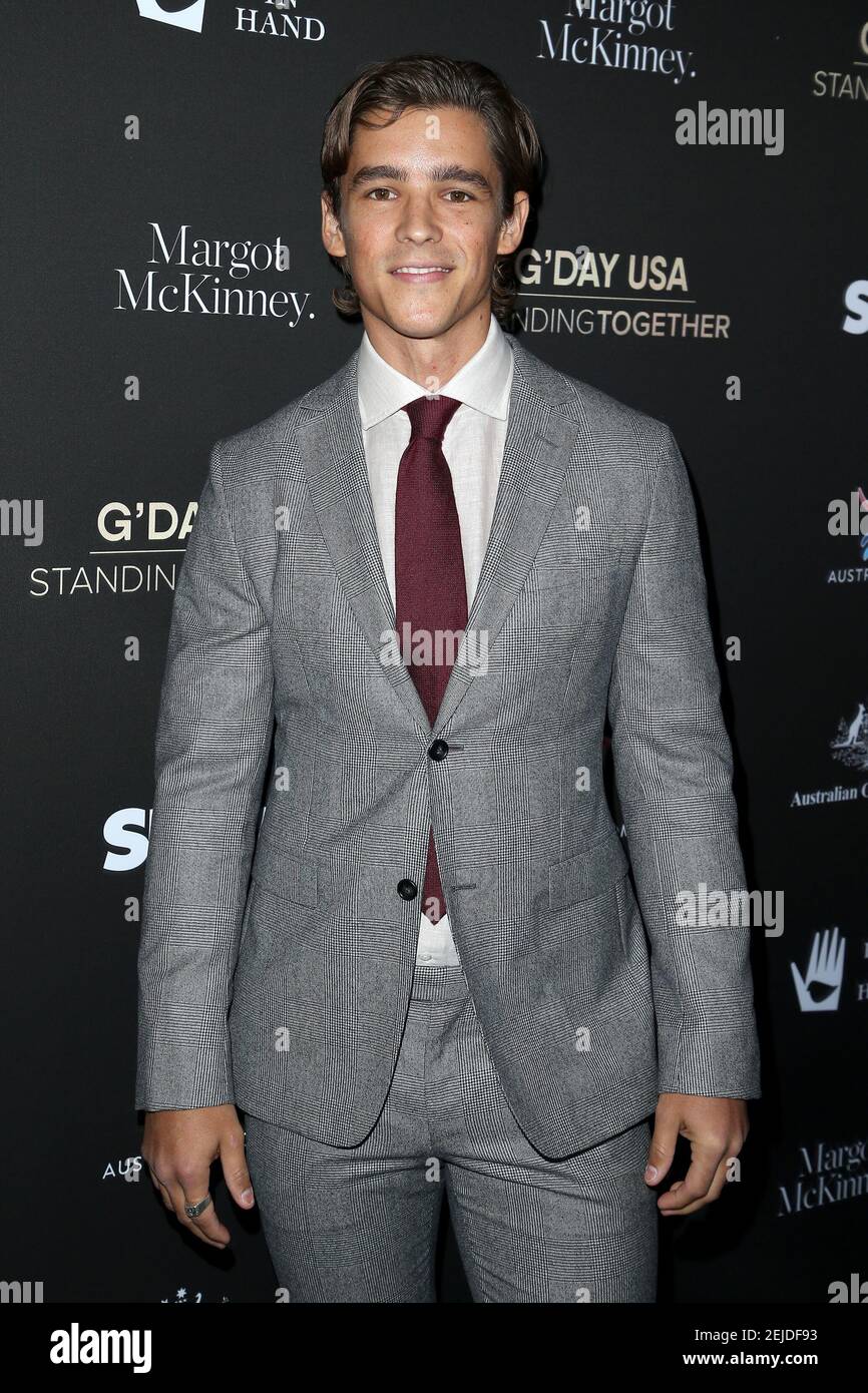 Brenton Thwaites assiste au G'day USA 2020 qui s'est tenu au Beverly Wilshire four Seasons Hotel le 25 janvier 2020 à Beverly Hills, Californie, États-Unis. (Photo par Art Garcia/Sipa USA) Banque D'Images