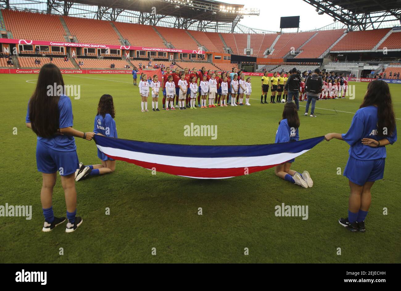 28 janvier 2020 ; Houston, Texas, États-Unis ; Pendant la qualification olympique des femmes CONCACAF au stade BBVA. Crédit obligatoire: Thomas Shea/USA TODAY Sports/Sipa USA Banque D'Images
